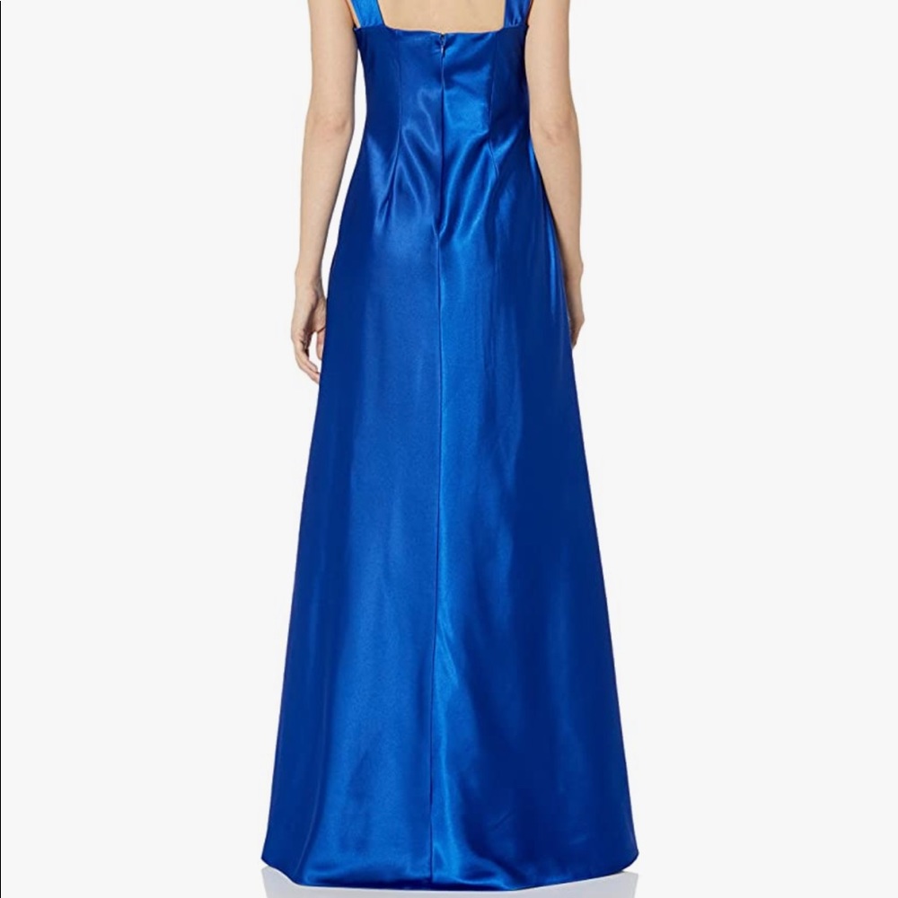 Calvin Klein Halter Neck Gown with Draped Neckline - Picture 3 of 14